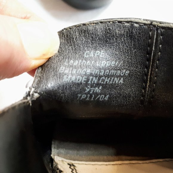 Lizflex Genuine Black Leather Low Heel Sling Back - Picture 8 of 11